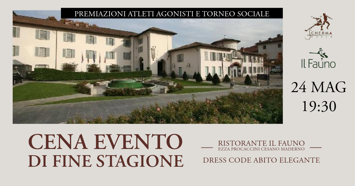 Cena evento di fine stagione 2023/24