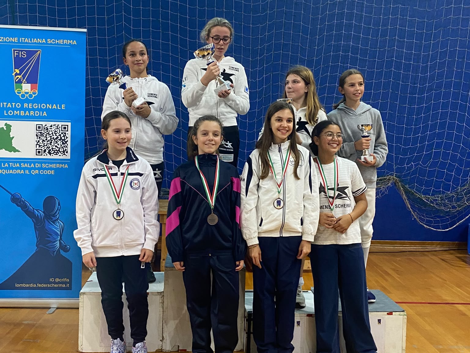 1^ Prova regionale under 14 a Vigevano: Zoe Salemme 6° nel Fioretto